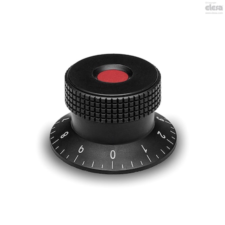 Elesa Flange with graduation, MBR.50 B-8+FGS-C6 MBR+FGS